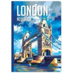 Lastva Városos keményfedeles notesz - A5 96 lapos kockás - LONDON (FR-8606013565073LONDON)