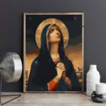 Pictorul Fericit Mother of God (Măicuța Domnului) - Pictură pe numere Panza pictura