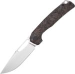 FerraMonster Ferrox - M390 Hand Rubbed Satin with Copper CF + Titanium handle FM23006-D