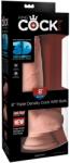 King Cock Plus King Cock KCP 8 TD Fat Cock Dildo cu Testicule și Ventuză Dildo