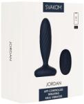 SVAKOM Jordan Vibrator Anal cu Mișcare, Vibrații, Aplicație și Telecomandă, Albastru
