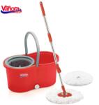 VANORA SET CURATENIE CU MOP ROTATIV, CLEAN360, ROSU (VN-ULF-2COLR) - evelise