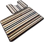 Kotonia Home Set 2 covorase baie - cu membrana antiderapanta, 100% fibre sintetice, maro, 50×40 cm, 50×80 cm, Sandy Vitality (004427) Covor baie