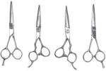 Raywell 5, 5" Fodrászollók, Bal- és Jobbkezes, Raywell logózott, elegáns bőrtokkal (5, 5" Jobbkezes Olló, Mintás + Raywell Logózott)