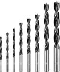 GRAPHITE Set de burghie pentru lemn: 3, 4, 5, 6, 7, 8, 9, 10 mm, 8 bucati 54T575 (54T575) Burghiu