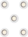 Philips Peridot 5-pack fehér mennyezetbe építhető lámpa szett (PHI-8721103037138) GU10 5 izzós IP20 (8721103037138)