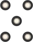 Philips Peridot 5-pack fekete mennyezetbe építhető lámpa szett (PHI-8721103037152) GU10 5 izzós IP20 (8721103037152)
