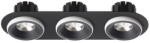 Rendl light studio SHARM R III süllyesztett lámpa fekete/fehér 230V LED 3x10W 24° 3000K (R14577)