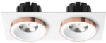 Rendl light studio SHARM SQ II zápustná bílá měď 230V LED 2x10W 24° 3000K (R13255)