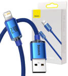 Baseus Crystal Shine USB-Lightning kábel, 2.4A, 1.2m (kék)