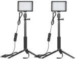 Neewer ZC-10S készlet két LED lámpa + szűrők + állványok (B07T8FBZC2) - kontaktor