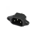 USE Home AC 2D, AC beépíthető dugó, 3 pólus, 10A, 2300W, forrasztható (AC 2D)