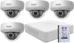  4 varifokális dome infrakamerás HIKVISION HDTVI