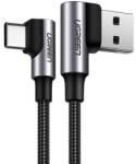 UGREEN US176 USB-USB-C ferde kábel, 3A, 1m (fekete)