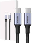 UGREEN US316 USB-C - USB-C kábel, 100W, 1m (fekete)