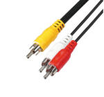 Use Bliszter Home A 4X audió kábel, 3 RCA dugó-3 RCA dugó, 1, 5 m (A 4X)