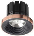 Rendl light studio SHARM PLUS süllyesztett lámpa fekete réz 230V LED 10W 24° 3000K (R14565)