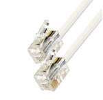 Use Bliszter Home T 5-5WH/X telefoncsatlakozó kábel, 6P4C, dugó-dugó, 5m (T 5-5WH/X)