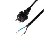 USE Home N 10-3/1, 0 hálózati csatlakozókábel, 3 m, H05RN-F 2 x 1, 0 mm2 gumikábel, IP44 védettség, max. 2300W, fekete (N 10-3/1,0)