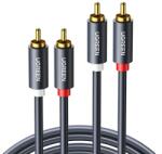 UGREEN kábel 2RCA (Cinch) 2RCA (Cinch) 1, 5 m (fekete) (10517) - kontaktor