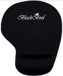 BlackBird Egérpad Office FocusPad ergonómikus zselés fekete - kontaktor