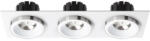 Rendl light studio SHARM SQ III süllyesztett lámpa fehér króm 230V LED 3x10W 24° 3000K (R14586)