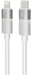 AVAX CB314 GLOWY 27W USB-C - Lightning gyorstöltő kábel 1m, fehér (AVAX_CB314) (AVAX_CB314)