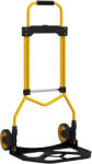 HOMCOM Cărucior de Transport cu Mâner Telescopic, Capacitate 60 kg, Cadru din Oțel, Galben | Aosom Romania (B20-136V00YL)
