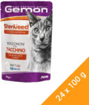 Gemon Chunkies Sterilised Alutasakos Macskaeledel (Pulyka) - 24x100 g