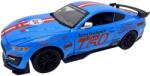 XUIE Machetă metalică Ford Mustang Shelby GT500 albastru scara 1: 24 cu lumini sunete elemente deschizabile și mecanism cu resort (JPT)