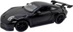 XD Machetă metalică Porsche 911 GT3 neagru scara 1: 32 cu lumini sunete uși deschizabile și mecanism cu resort (JPT)