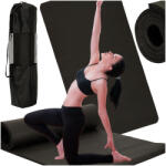 Kik Saltea de yoga groasă 185x80x1, 5 cm neagră (KX3318)