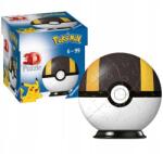 Ravensburger Ravensburger, Pokemon, Pokeball, puzzle 3D, negru, 54 piese