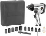 Strend Pro Set pistol de impact, Strend Pro Airtool WF-002A, argintiu, 17 buc, pneumatic, cu accesorii, în valiză, pentru compresor (TC115397)