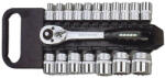Honiton Set de chei tubulare, Honiton 400019HM, 19 piese, 1/2", Cr-V, cu clichet