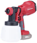 WORCRAFT Pulverizator de vopsea, Worcraft CSG-S20LiA ShareSYS, roșu/negru, rezervor inferior, 1000 ml, cu acumulator, 20 V Li-Ion, duză 1, 8-2, 6 mm, fără acumulator și încărcător