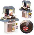 MULTISTORE Bucătărie de jucărie, MULTISTORE HC778895, cu efecte luminoase, cu efecte sonore, cu 55 de accesorii, cu generator de abur, cu robinet funcțional cu apă, pe baterii (3x AA - nu sunt incluse) Bucatarie copii