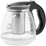 MagicHome Ceainic, MagicHome TP021, 1500 ml, transparent, sticlă, cu infuzor din oțel inoxidabil, compatibil cu mașina de spălat vase