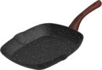 Magic home Tigaie grill, MagicHome Black Marble Line, negru, 28 cm