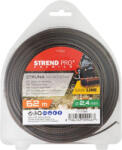 Strend Pro Garden Fir pentru motocoasă, Strend Pro Garden Premium SawLine, 2, 4 mm, 62 m, maro închis, zimțat, rezistent la uzură, ambalat în blister