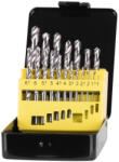 Strend Pro Set de burghie pentru metal, Strend Pro FD051, 19 buc, coadă cilindrică, diametru: 1 - 10 mm, oțel rapid HSS Burghiu