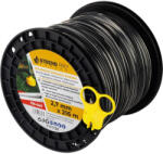 Strend Pro Garden Fir pentru motocoasă, Strend Pro Garden TriCut Trigon Extreme, 2, 7 mm, 216 m, gri închis, triunghiular, de înaltă rezistență, anti-sudare, la rolă