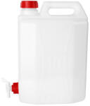 Ics Canistră combustibil, ICS M82220R, 20 l, albă, din plastic, cu capac filetat, cu robinet de scurgere, pentru lichide, substanțe chimice și combustibil