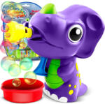 RicoKids Aparat de făcut baloane, Ricokids RK-905, în formă de Triceratops, 12 x 5, 5 x 11 cm, mecanic, cu soluție pentru baloane, de la 3 ani, fără sunet Tub balon de sapun