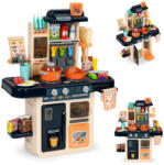 MULTISTORE Bucătărie de jucărie, MULTISTORE HC493096, din plastic, 47 x 23 x 63 cm, cu efecte luminoase, cu efecte sonore, cu 42 de accesorii, cu generator de abur, cu robinet funcțional, pe baterii (3 x AA - ne Bucatarie copii
