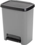 KIS Coș de gunoi, KIS Compatta, 25 l, negru/gri, 28 x 38 x 43 cm, cu pedală, plastic, picioare antiderapante Cos de gunoi