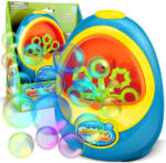 RicoKids Mașină de făcut baloane, Ricokids RK-903, albastru/galben, 11, 5 x 7 x 15 cm, automată, cu lichid pentru baloane, de la 3 ani, fără muzică, cu baterii (2 x AA, neincluse) Tub balon de sapun
