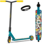 Poolx Trotinetă freestyle, SOKE GO! , galben, 83 cm, roți PU 10 cm 88A, rulmenți ABEC-9, ghidon Y, frână Flex Fender, clemă triplă din aluminiu Trotineta