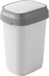 KIS Coș de gunoi, KIS Dual Swing S, 10 l, alb, 25 × 19 × 32 cm, plastic, capac basculant Cos de gunoi
