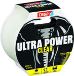 tesa Bandă adezivă, Tesa, Ultra Power Clear, transparentă, 4, 8 cm x 10 m, PE, rezistentă la apă, rezistentă la UV, puternică, se rupe cu mâna, pentru sticlă, pentru plastic